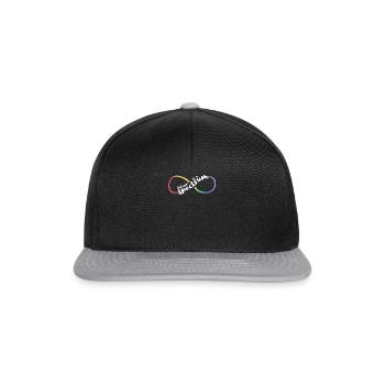Chemises Autisme Femmes Maman Infinity Symbol L’autisme est - Casquette snapback - noir/gris - Devant
