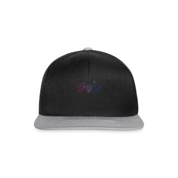 Bisexuell Wildflower Pride Month LGBT Subtil Bi - Snapback Cap - Schwarz/Grau - Vorne