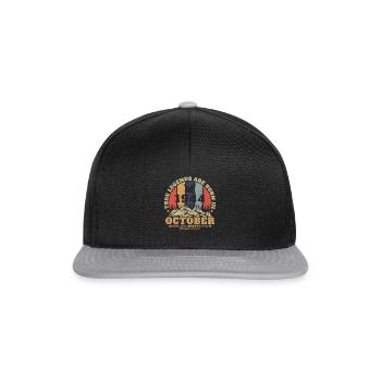 octobre 1944 - Casquette snapback - noir/gris - Devant