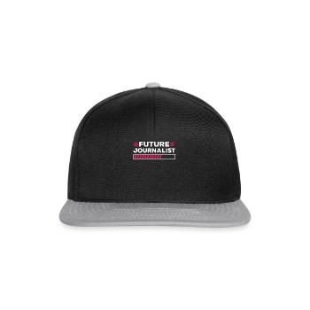 Future Journalist Shirt Media Journalism - Casquette snapback - noir/gris - Devant