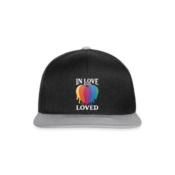 Valentine's Day Gift Wife Girlfriend February 14 - Snapback Cap - black/grey - Front