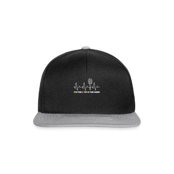 Heartbeat Tennis for Tennis Players - Snapback Cap - black/grey - Front