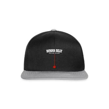 Buddha Belly rub here for luck - Snapback Cap - black/grey - Front