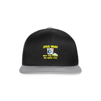 Star Wash - may the foam be with you - Snapback Cap - Schwarz/Grau - Vorne