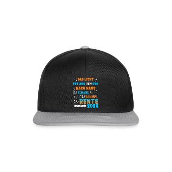 Rente 2024 - Kinderlied St. Martin - Snapback Cap - Schwarz/Grau - Vorne