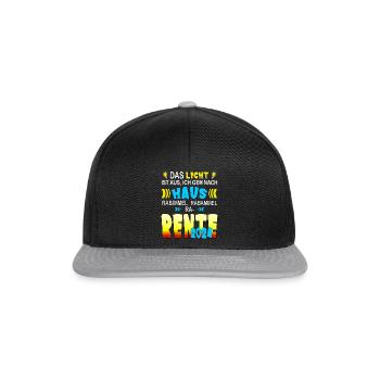 Rente 2024 - Kinderlied St. Martin - Snapback Cap - Schwarz/Grau - Vorne