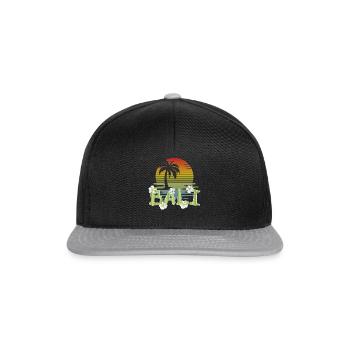 Bali - Indonésie - Casquette snapback - noir/gris - Devant