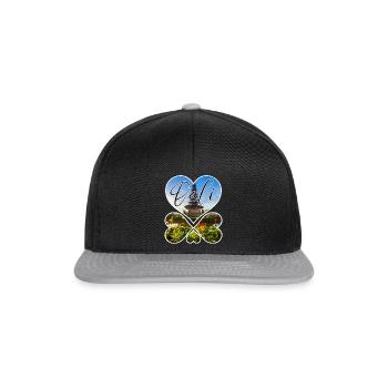 Bali - Indonésie - Casquette snapback - noir/gris - Devant