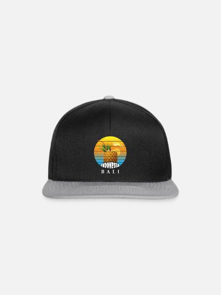Bali - Indonesien - Snapback Cap - Schwarz/Grau