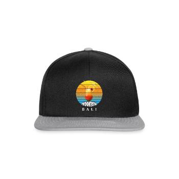 Bali - Indonésie - Casquette snapback - noir/gris - Devant