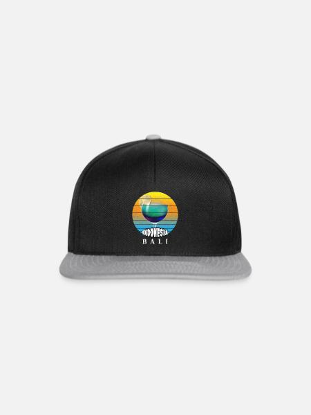 Bali - Indonesien - Snapback Cap - Schwarz/Grau