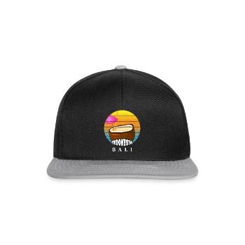 Bali - Indonesien - Snapback Cap - Schwarz/Grau - Vorne
