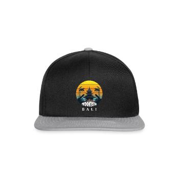 Bali - Indonésie - Casquette snapback - noir/gris - Devant