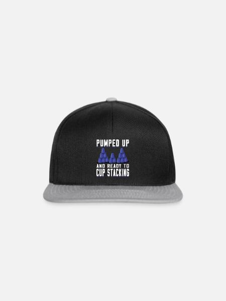Stapeln Von Bechern Speed Stacker - Snapback Cap - Schwarz/Grau