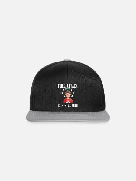 Stapeln Von Bechern Speed Stacker - Snapback Cap - Schwarz/Grau