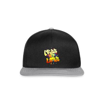 Free To Love - Snapback Cap - black/grey - Front