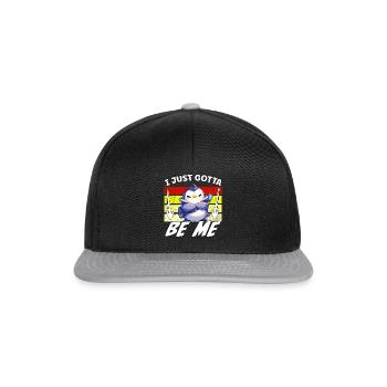 Je dois juste être moi, Pingouin - Casquette snapback - noir/gris - Devant