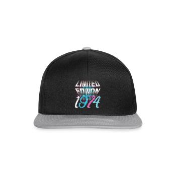 Édition limitée 1974 - Casquette snapback - noir/gris - Devant