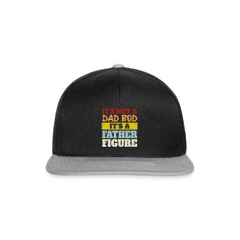 It's not a dad bod its a father figure funny quote - Snapback Cap - black/grey - Front