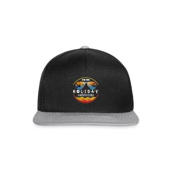 Je suis en vacances - Casquette snapback - noir/gris - Devant