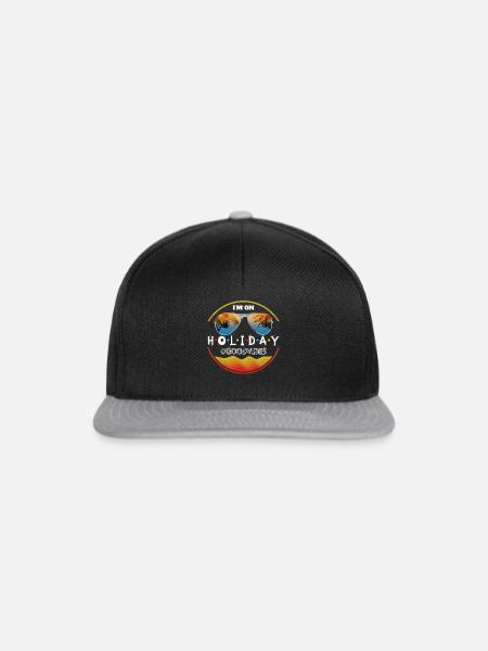 I’m on holiday - Snapback Cap - Schwarz/Grau