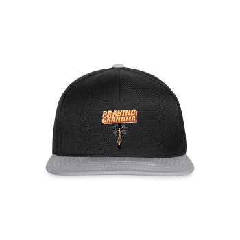 Grand-mère en prière - Betende Oma - Casquette snapback - noir/gris - Devant