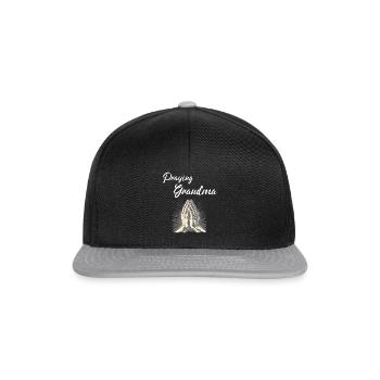 Grand-mère en prière - Betende Oma - Casquette snapback - noir/gris - Devant