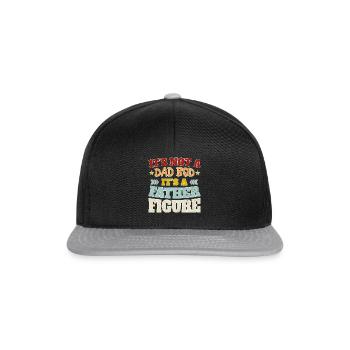 It's not a dad bod its a father figure funny quote - Snapback Cap - black/grey - Front