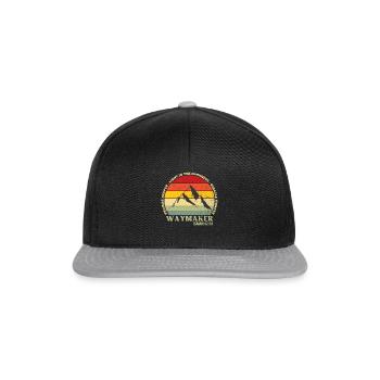 Waymaker Promise Keeper Miracle Worker Christian - Snapback Cap - Schwarz/Grau - Vorne
