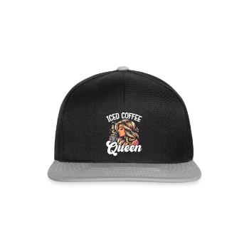 Iced Coffee Queen - Snapback Cap - Schwarz/Grau - Vorne