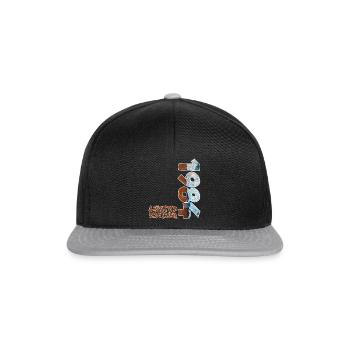 Design de plage en édition limitée de 1984 - Casquette snapback - noir/gris - Devant