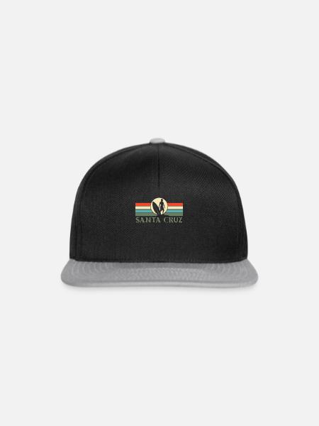 Santa Cruz, CA, California - Snapback Cap - black/grey