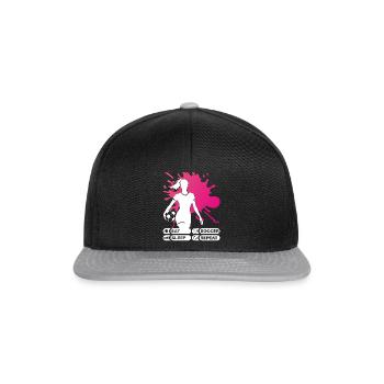 Eat Sleep Soccer Repeat - Soccer Player - Snapback Cap - black/grey - Front