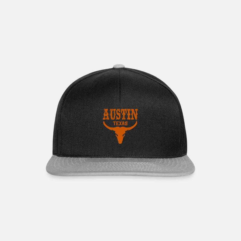 Austin, Texas - Snapback Cap - black/grey