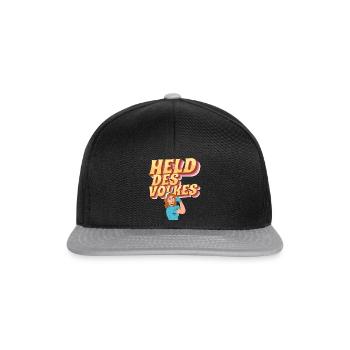 Held des Volkes - Snapback Cap - Schwarz/Grau - Vorne