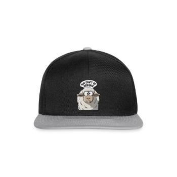 Ewe ne peut pas être sérieux - conception de mouton drôle - Casquette snapback - noir/gris - Devant