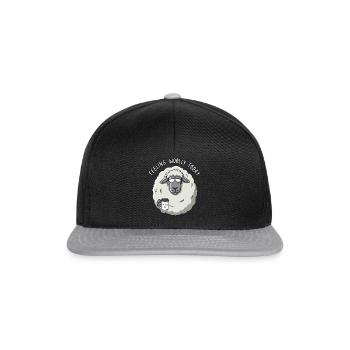Se sentir laineux aujourd’hui - Casquette snapback - noir/gris - Devant