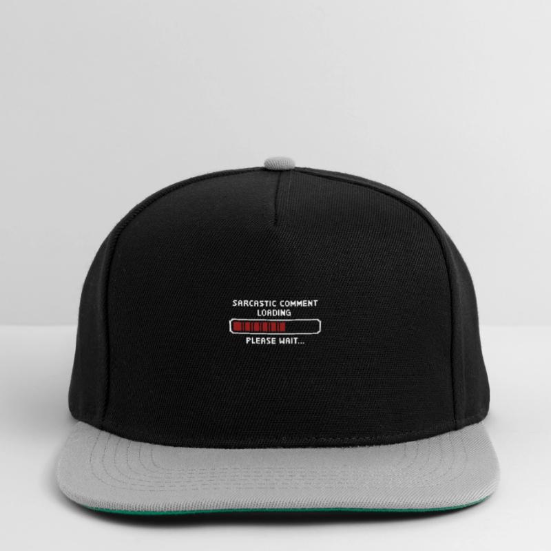 Sarcastic comment loading please wait Programmer Snapback Cap