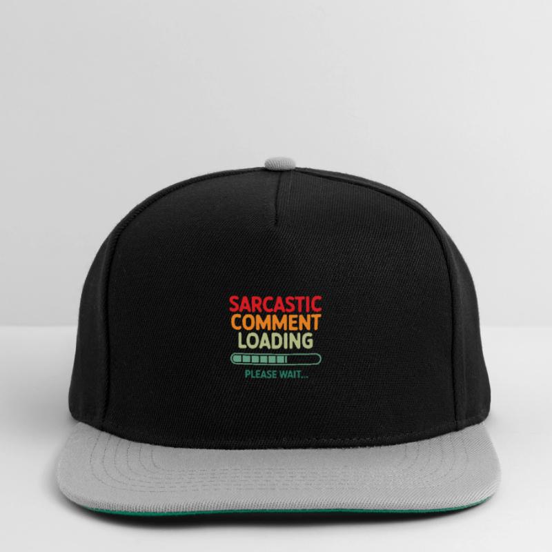 Sarcastic comment loading please wait Programmer Snapback Cap