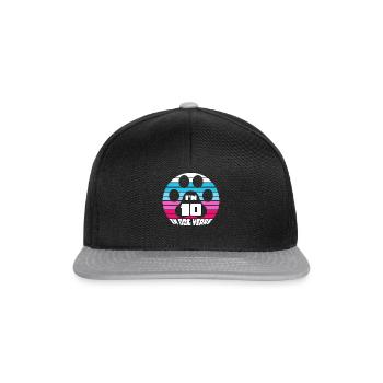 J’ai 10 ans en années de chien - Casquette snapback - noir/gris - Devant