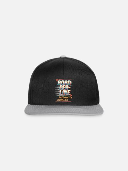 Borderline - Snapback Cap - Schwarz/Grau