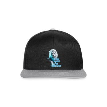 Signe du zodiaque Lion - né en août - Casquette snapback - noir/gris - Devant