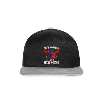 N’a rien à voir avec une femme texane - Casquette snapback - noir/gris - Devant