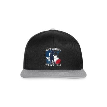 N’a rien à voir avec une femme texane - Casquette snapback - noir/gris - Devant