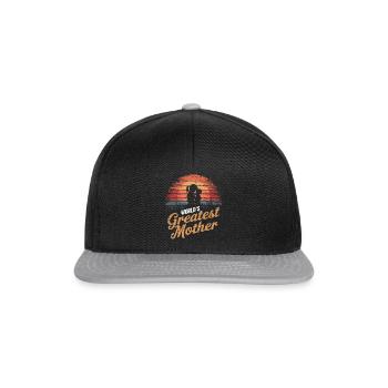 La meilleure mère du monde - Casquette snapback - noir/gris - Devant