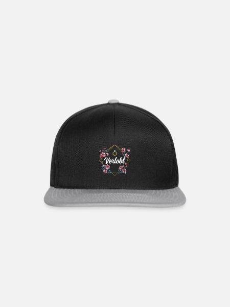 Verlobt - Snapback Cap - Schwarz/Grau