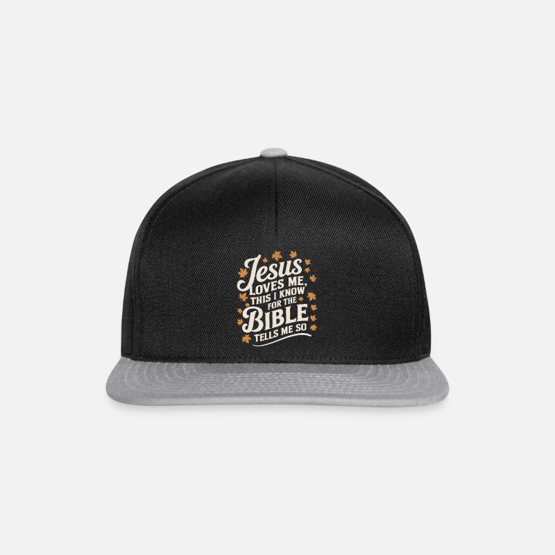 Jesus loves me this I know for the bible - Snapback Cap - Schwarz/Grau