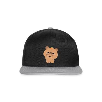 Wasserschweine-Paar - Snapback Cap - Schwarz/Grau - Vorne