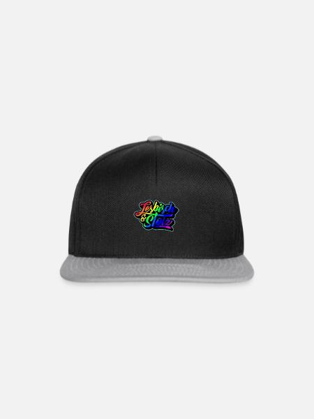 Lesbisch & Stolz - Snapback Cap - Schwarz/Grau