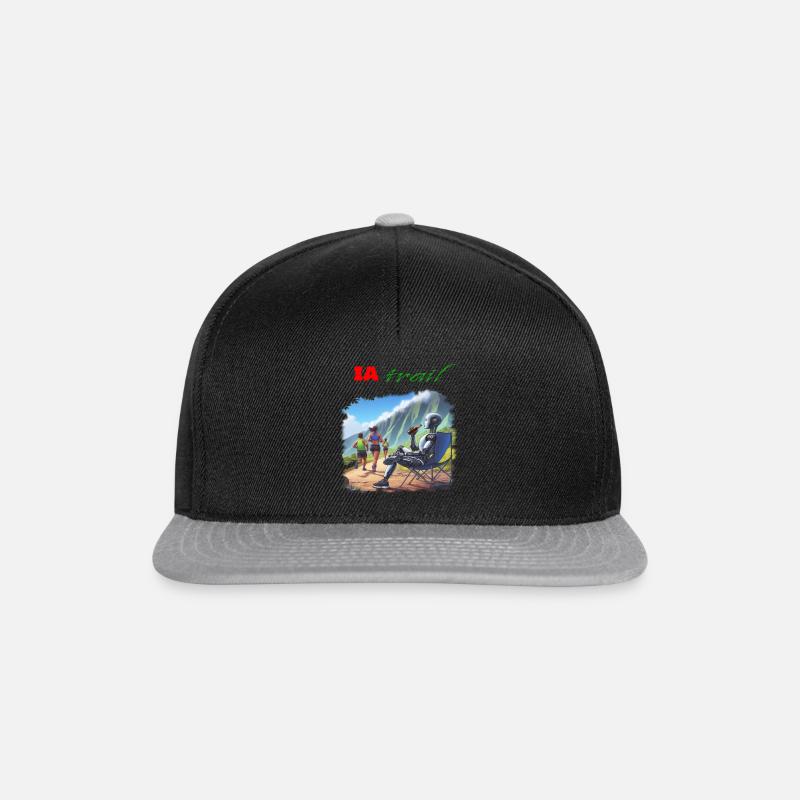 Ia trail - Casquette snapback - noir/gris